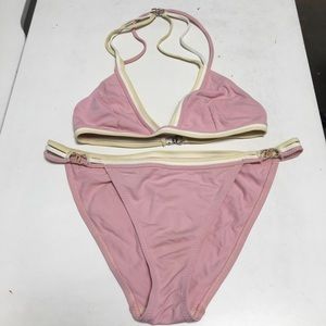 Authentic CHANEL Pink bikini/bathing suit. 40/FR